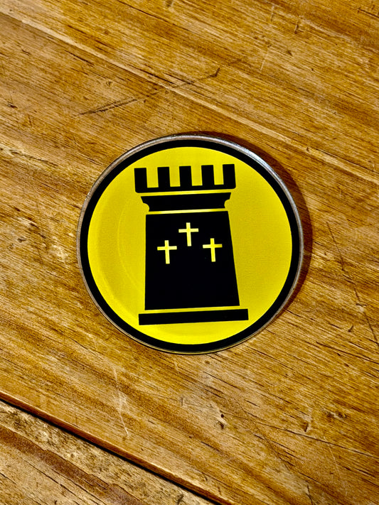 Round Logo Acrylic Magnet ￼